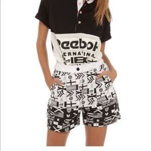 Melody Ehsani X Reebok Black and White Shorts Size Small Old School Small XS